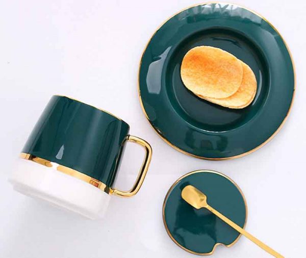 Bộ tách trà cà phê gốm sứ Kalandi cao cấp