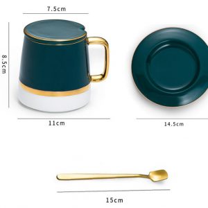 Bộ tách trà cà phê gốm sứ Kalandi cao cấp