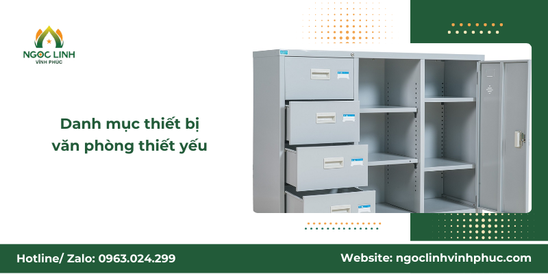 Danh mục thiết bị văn phòng thiết yếu